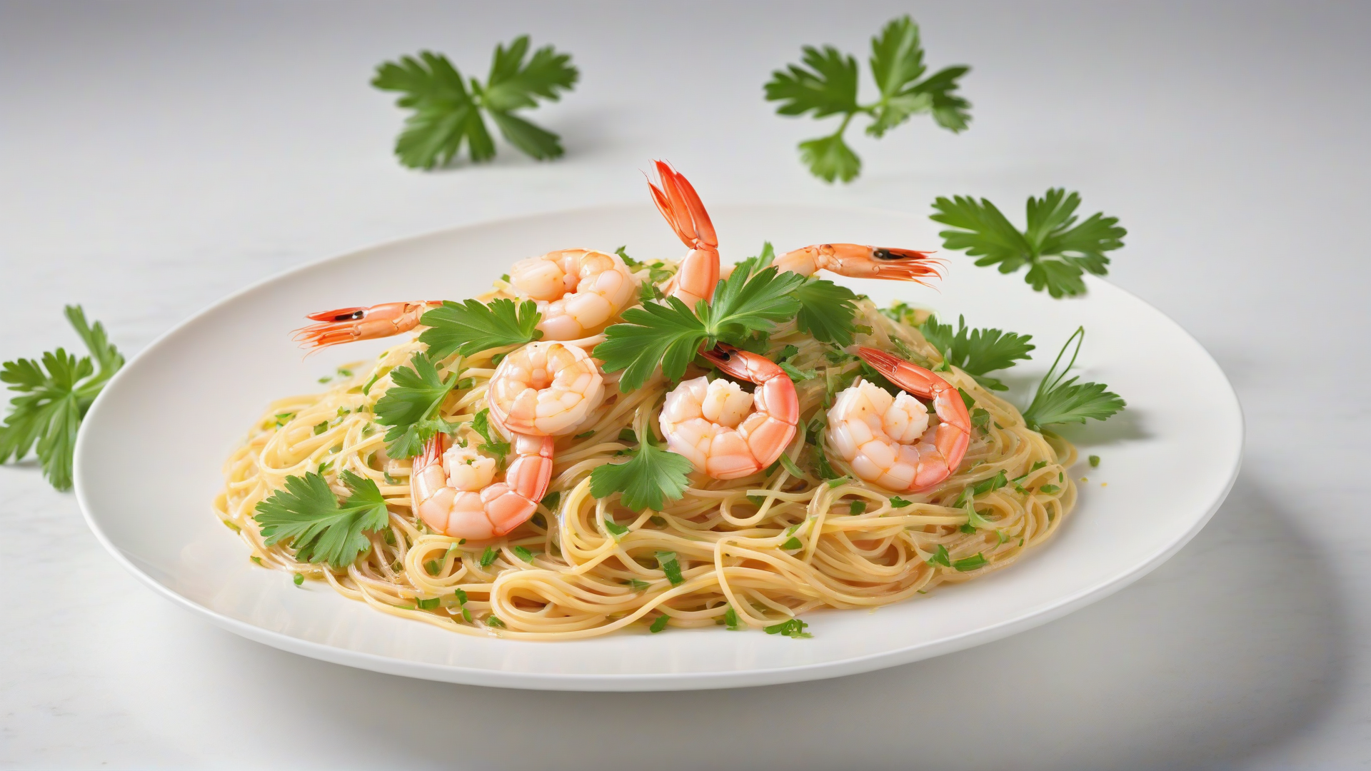 spaghetti con gamberetti